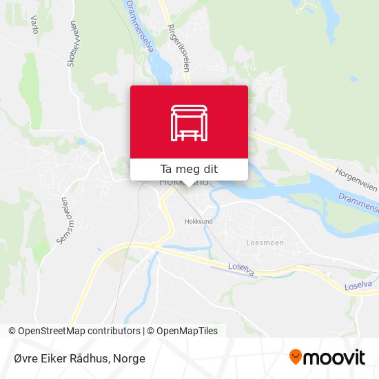 Øvre Eiker Rådhus kart