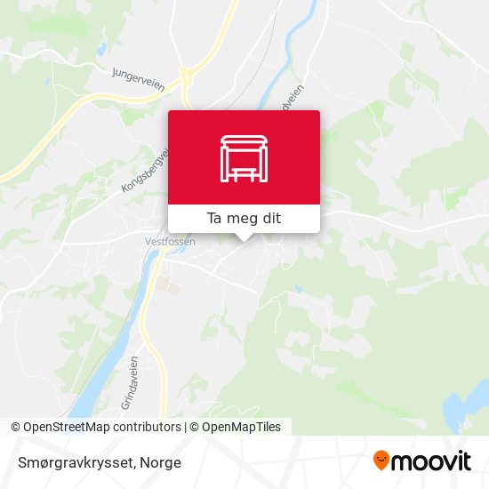 Smørgravkrysset kart