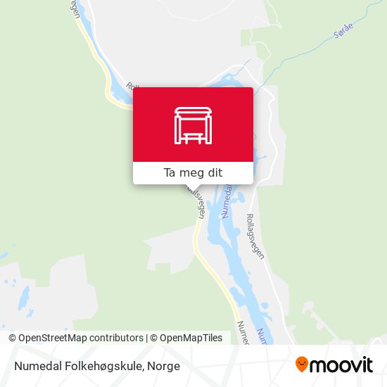 Numedal Folkehøgskule kart
