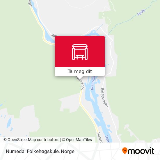 Numedal Folkehøgskule kart