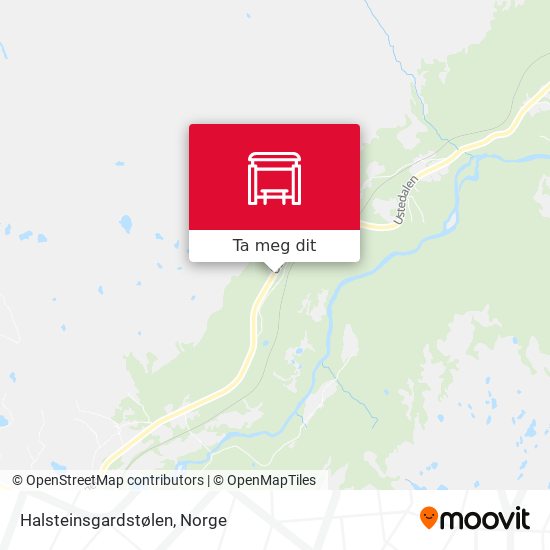Halsteinsgardstølen kart
