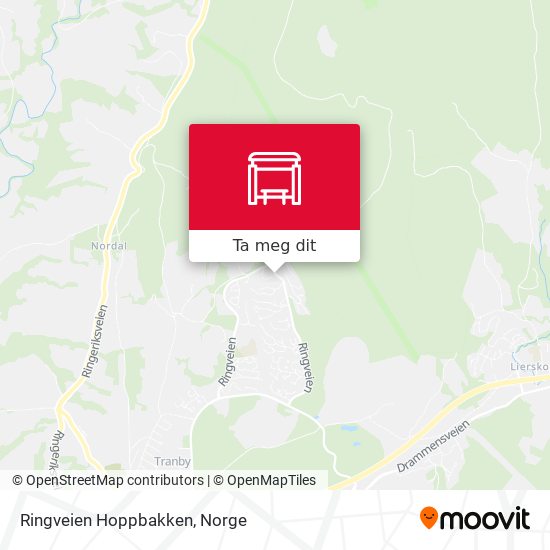 Ringveien Hoppbakken kart