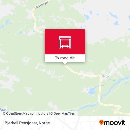 Bjørkeli Pensjonat kart