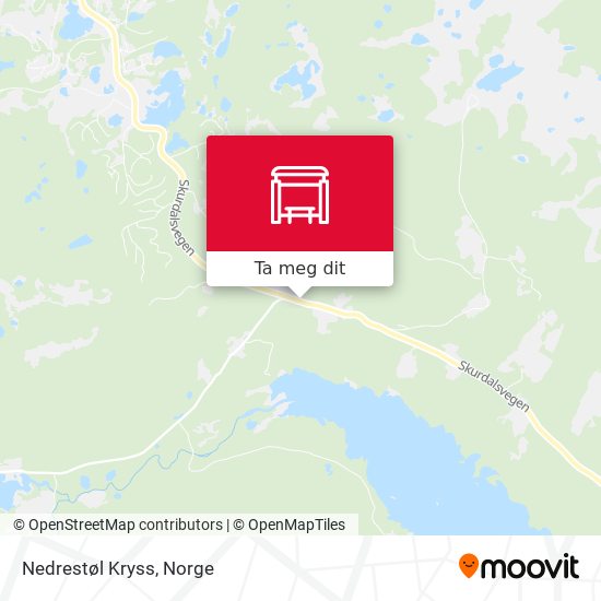 Nedrestøl Kryss kart