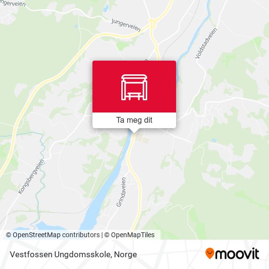 Vestfossen Ungdomsskole kart