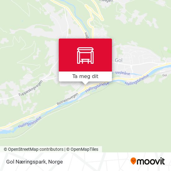 Gol Næringspark kart