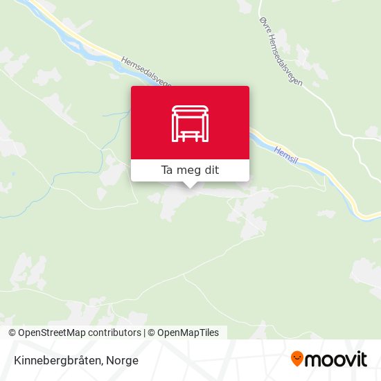 Kinnebergbråten kart