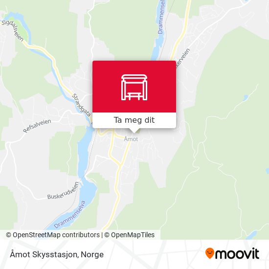 Åmot Skysstasjon kart
