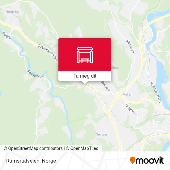 Ramsrudveien kart