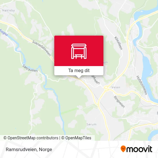 Ramsrudveien kart