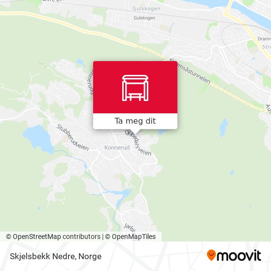 Skjelsbekk Nedre kart