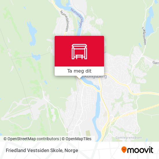 Friedland Vestsiden Skole kart