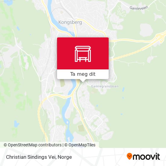 Christian Sindings Vei kart