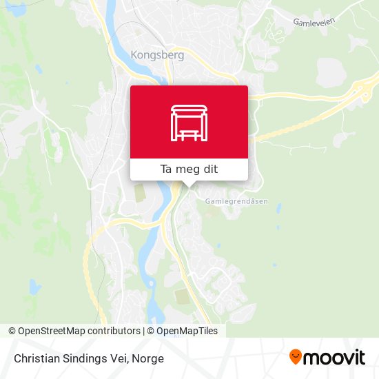 Christian Sindings Vei kart