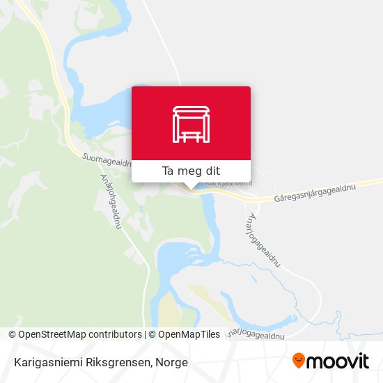 Karigasniemi Riksgrensen kart