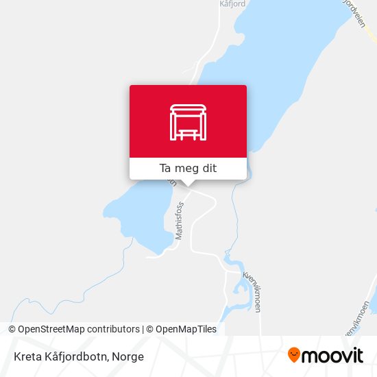 Kreta Kåfjordbotn kart