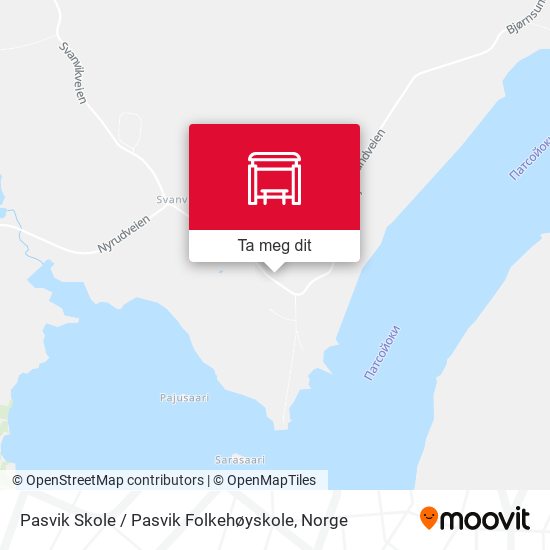 Pasvik Skole / Pasvik Folkehøyskole kart