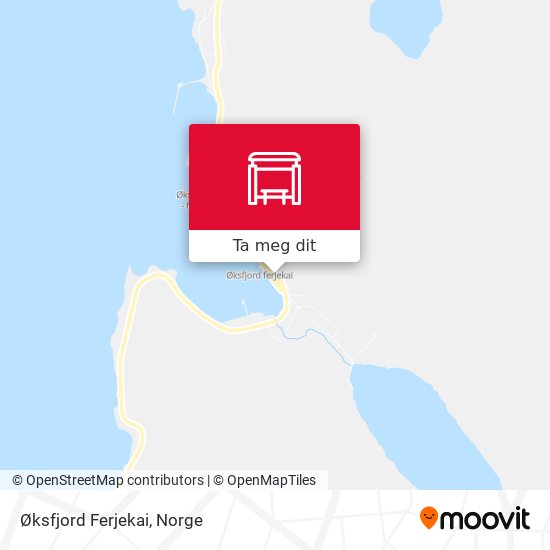 Øksfjord Ferjekai kart