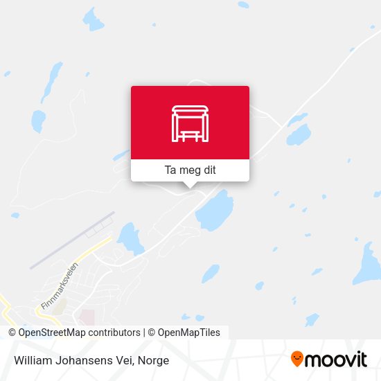 William Johansens Vei kart