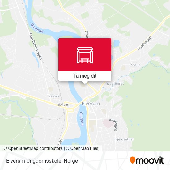 Elverum Ungdomsskole kart