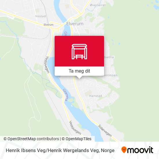 Henrik Ibsens Veg / Henrik Wergelands Veg kart