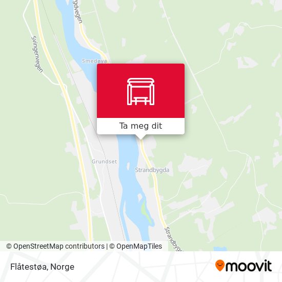 Flåtestøa kart