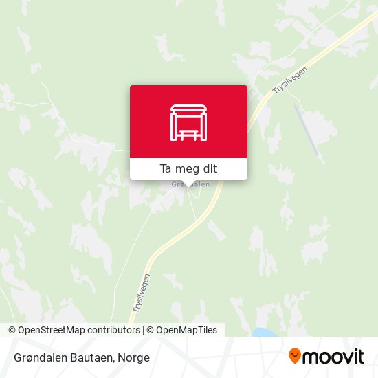 Grøndalen Bautaen kart