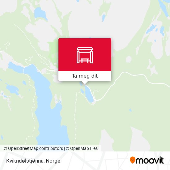 Kvikndølstjønna kart