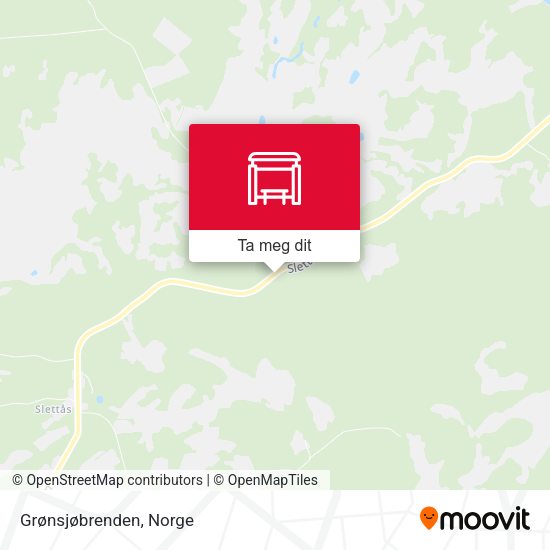 Grønsjøbrenden kart