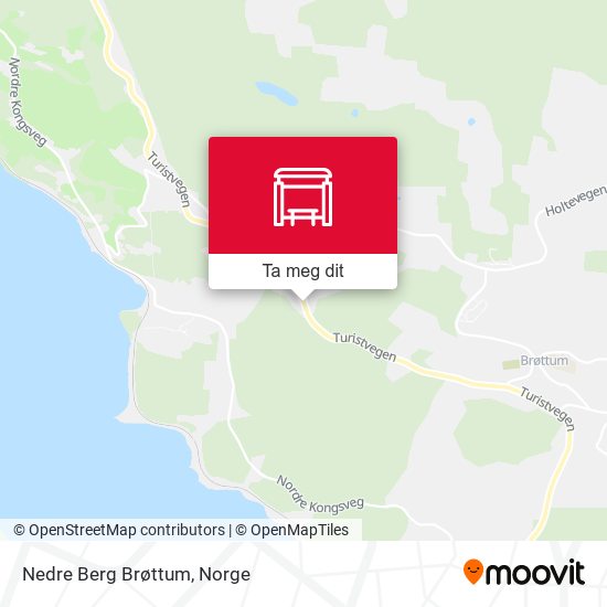 Nedre Berg Brøttum kart