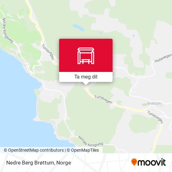 Nedre Berg Brøttum kart