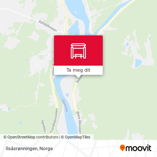 Ilsåsrønningen kart