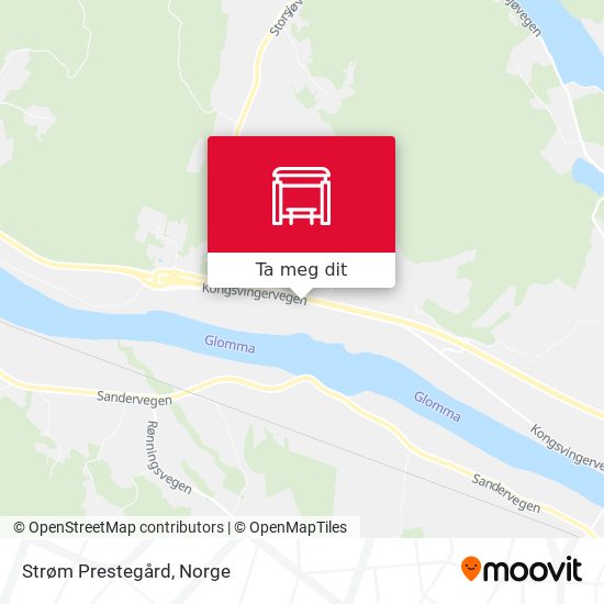 Strøm Prestegård kart