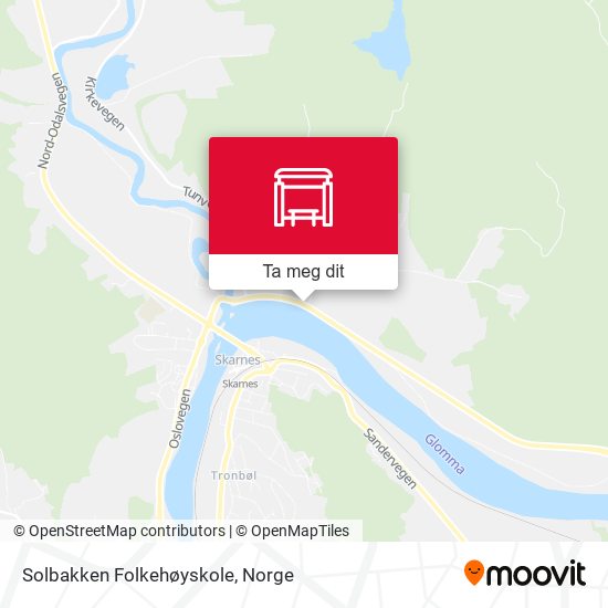 Solbakken Folkehøyskole kart