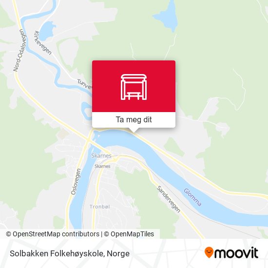 Solbakken Folkehøyskole kart