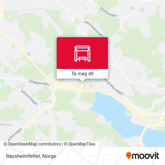 Røysheimfeltet kart