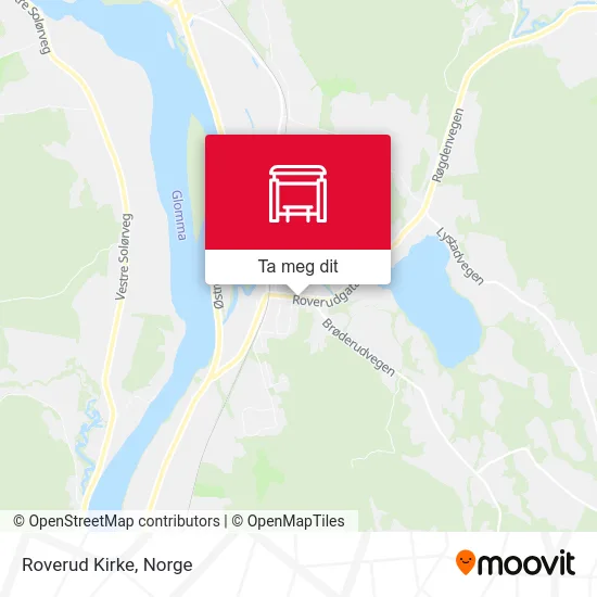 Roverud Kirke kart