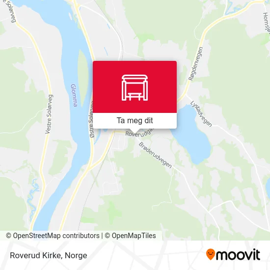 Roverud Kirke kart
