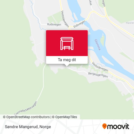 Søndre Mangerud kart