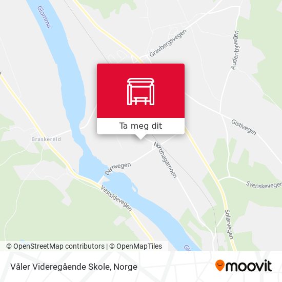 Våler Videregående Skole kart