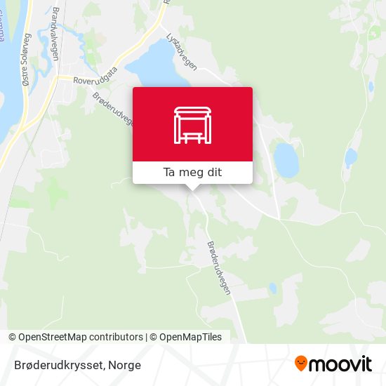 Brøderudkrysset kart