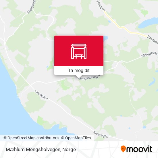 Mæhlum Mengsholvegen kart