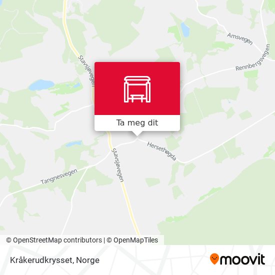 Kråkerudkrysset kart
