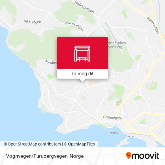 Vognvegen/Furubergvegen kart