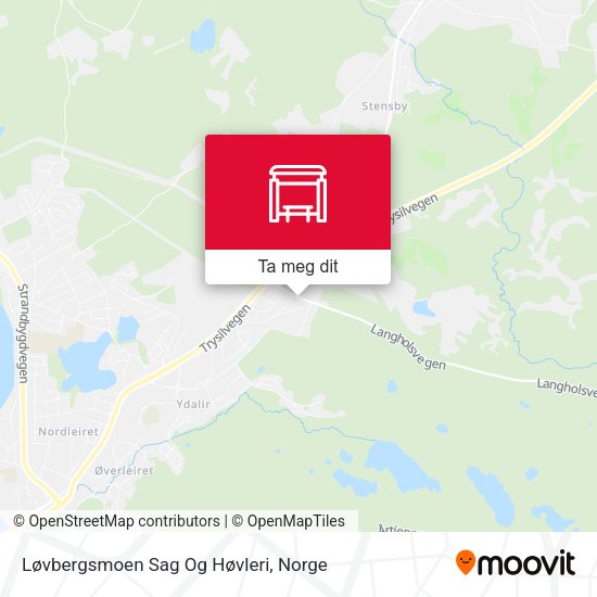 Løvbergsmoen Sag Og Høvleri kart