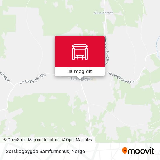 Sørskogbygda Samfunnshus kart