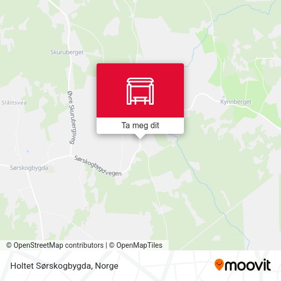 Holtet Sørskogbygda kart