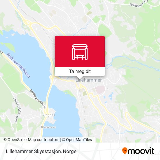 Lillehammer Skysstasjon kart