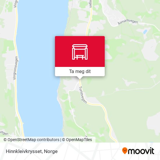 Hinnkleivkrysset kart