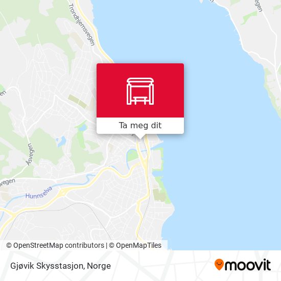 Gjøvik Skysstasjon kart